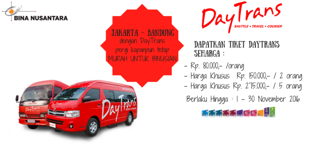 Dapatan tiket daytrans seharga - (1)