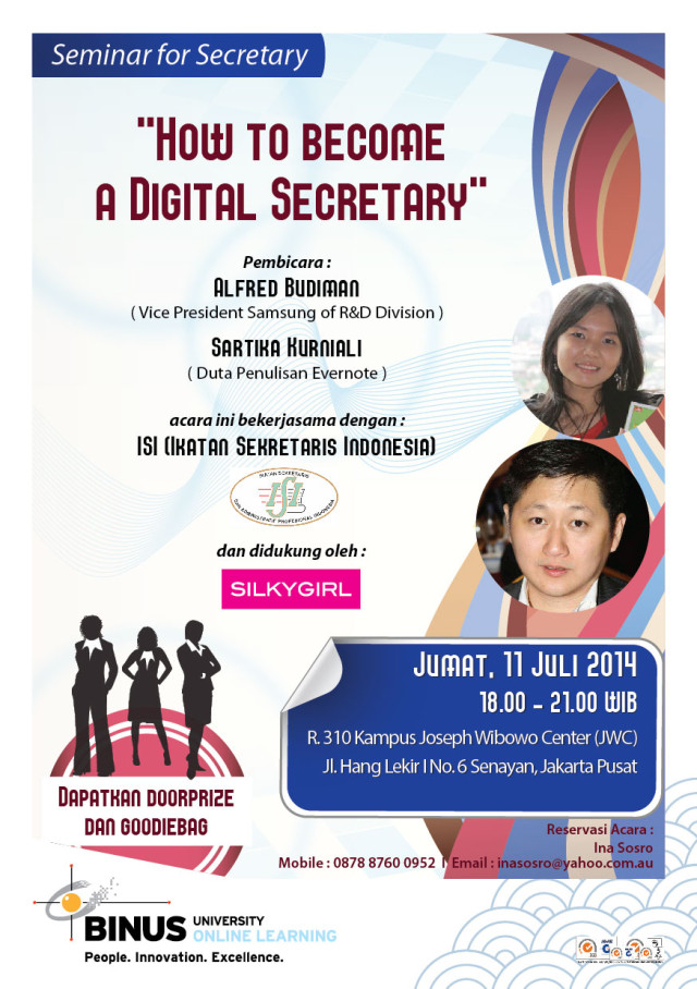 SEMINAR FOR SECRETARY : HOW TO BECOME A DIGITAL SECRETARY