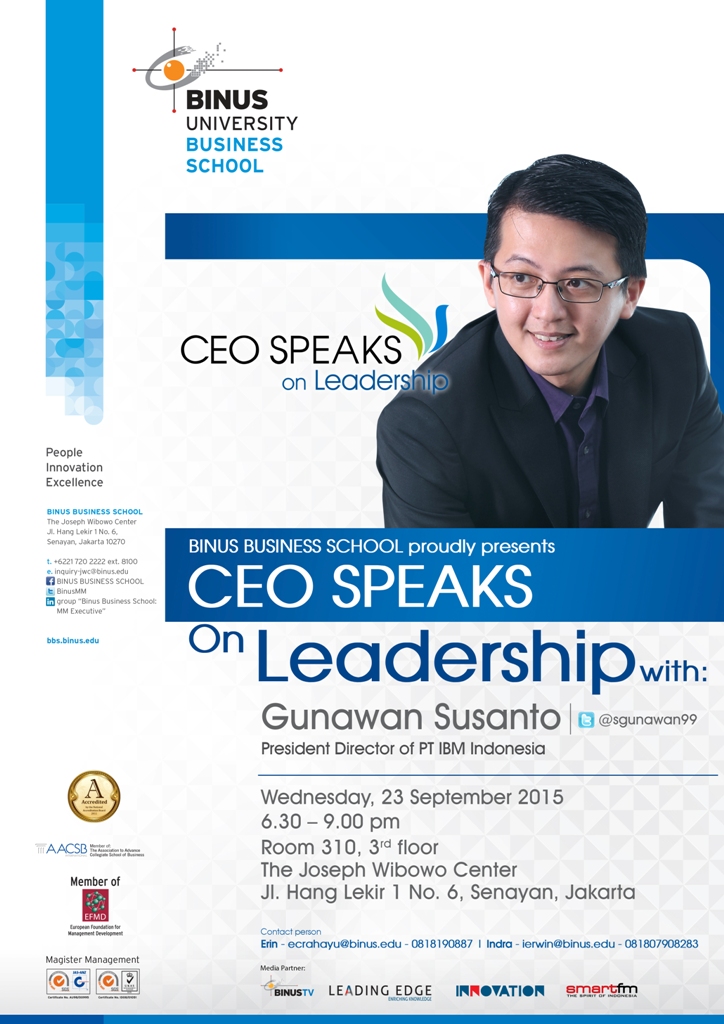 CEO SPEAKS ON LEADERSHIP with IBM INDONESIA