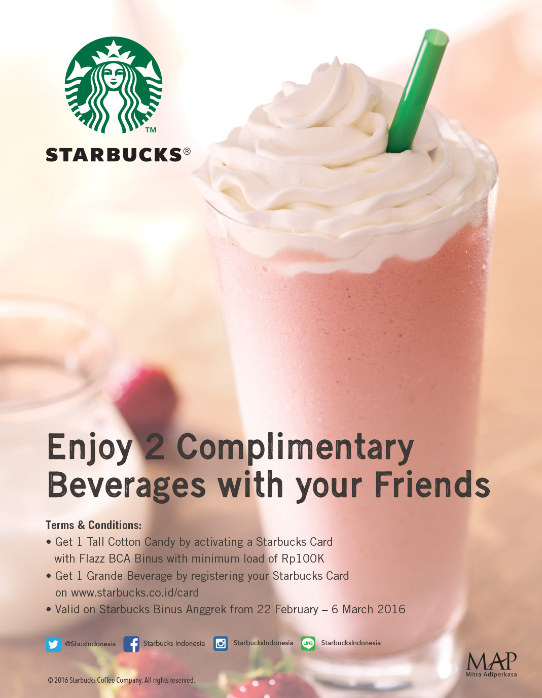 Enjoy 2 Complimentary Beverages with your Friends