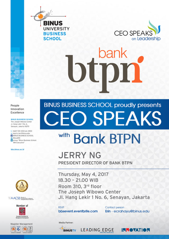 CEO SPEAKS WITH BANK BTPN