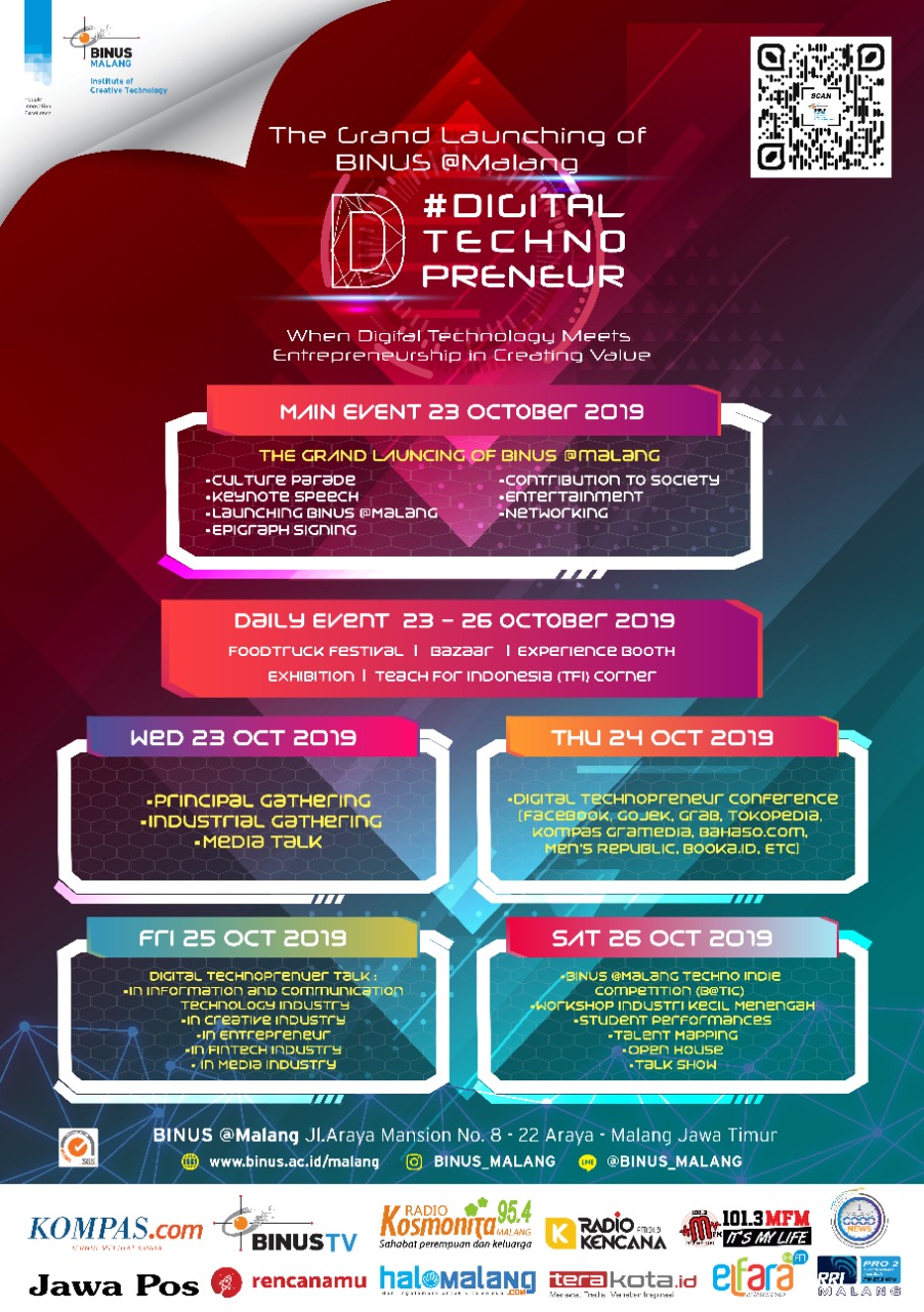 #DigitalTechnopreneur - The Grand Launching of BINUS @Malang