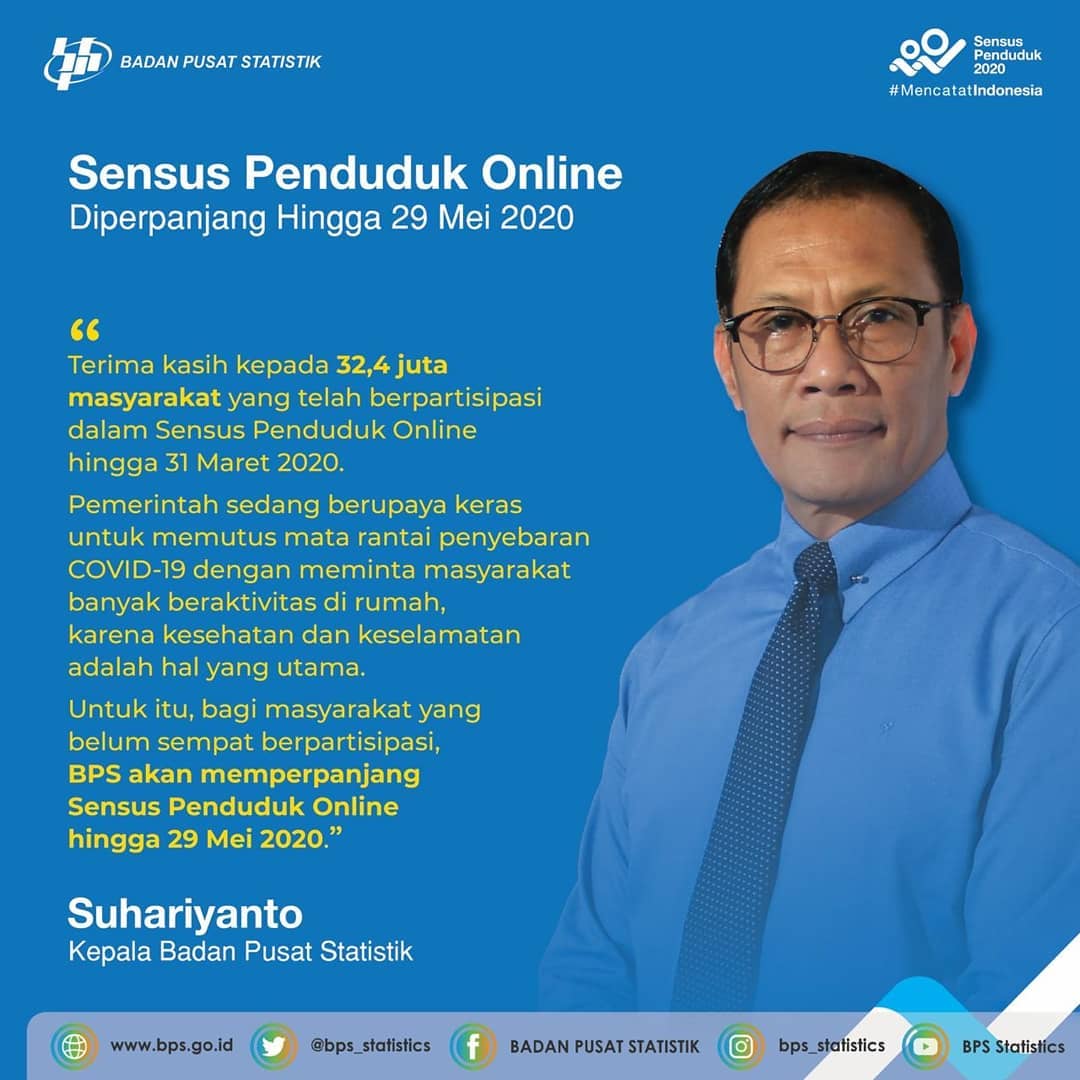 Sensus Online Bersama BPS DKI Jakarta
(Diperpanjang)