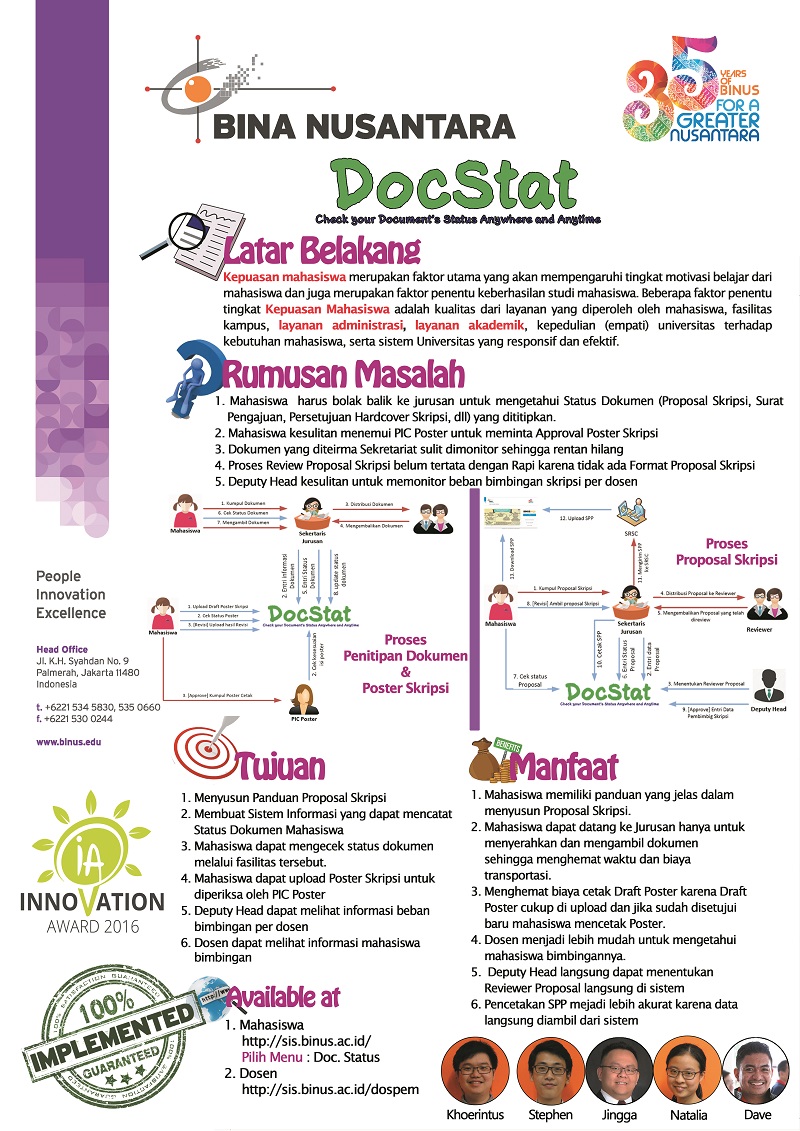 DocStat Sistem Informasi Document Status