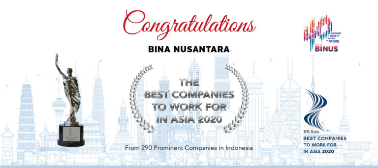 Komitmen terhadap Binusian Menghantarkan BINUS Meraih ‘The Best Companies to Work for in Asia 2020’ HR Magazine Asia