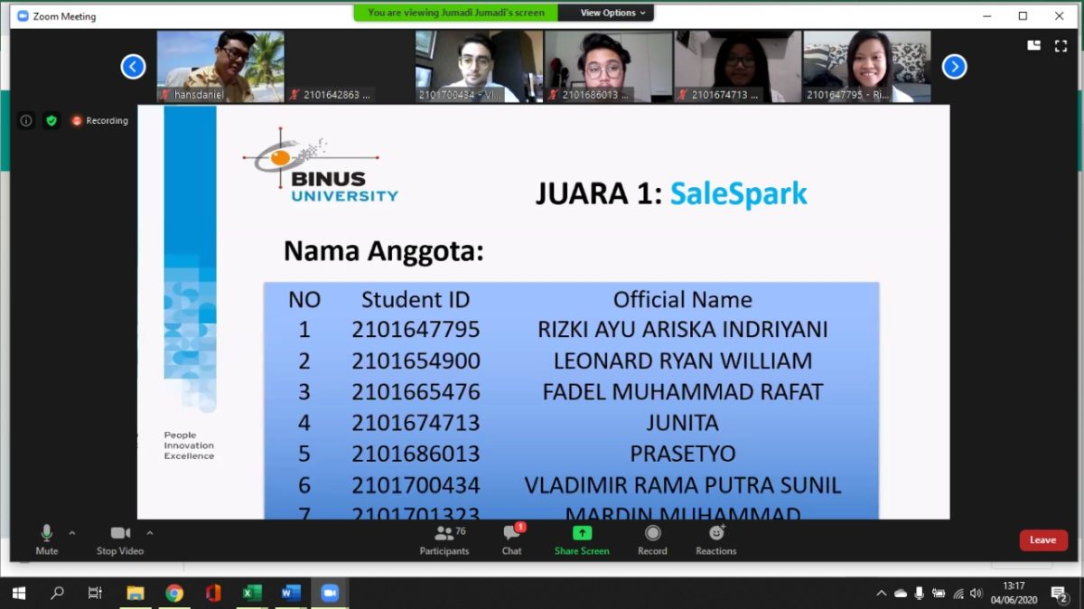 Business plan binus picture