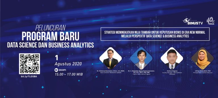 Menjawab Kebutuhan Industri akan Pengolahan Data, BINUS UNIVERSITY Resmikan Dua Prodi Baru