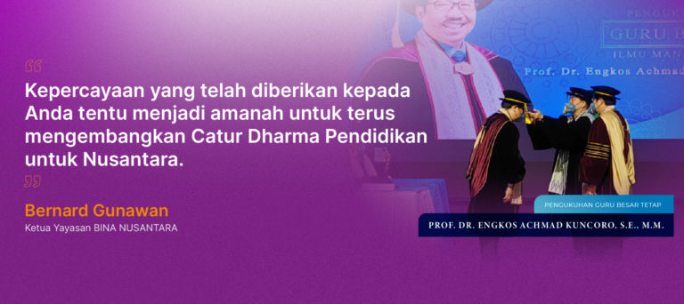Kukuhkan Guru Besar tetap, BINUS kembangkan Catur Dharma Pendidikan untuk Nusantara lebih baik