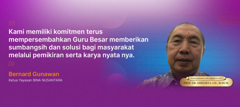 BINUS kukuhkan Guru Besar Tetap Baru; kembangkan Catur Dharma Pendidikan untuk Nusantara lebih baik