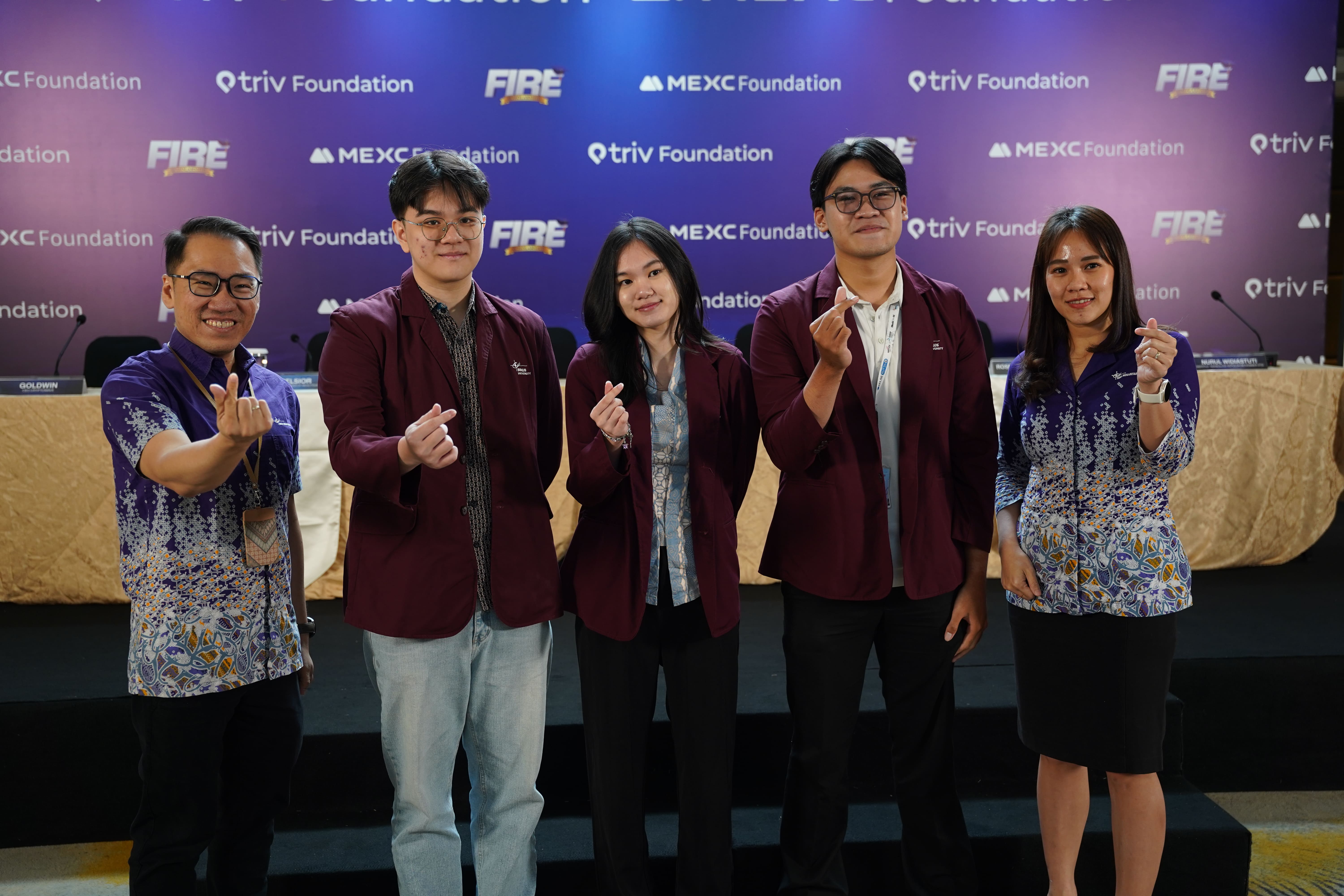 BINUS University Perkuat Pengembangan Talenta Muda Indonesia melalui Kolaborasi Beasiswa F.I.R.E. bersama TRIV dan MEXC Foundation