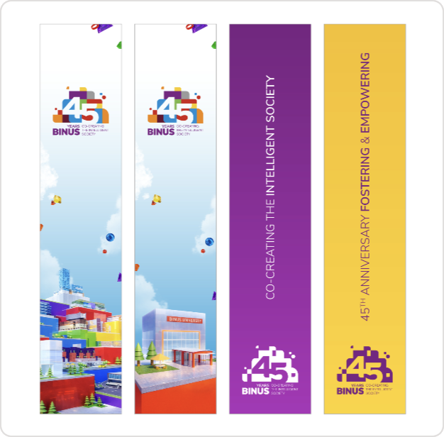 BINUS 45 HANGING BANNER