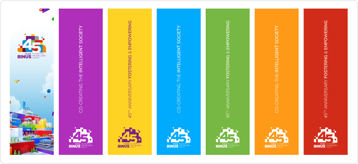 BINUS 45 OUTDOOR VERTICAL BANNER