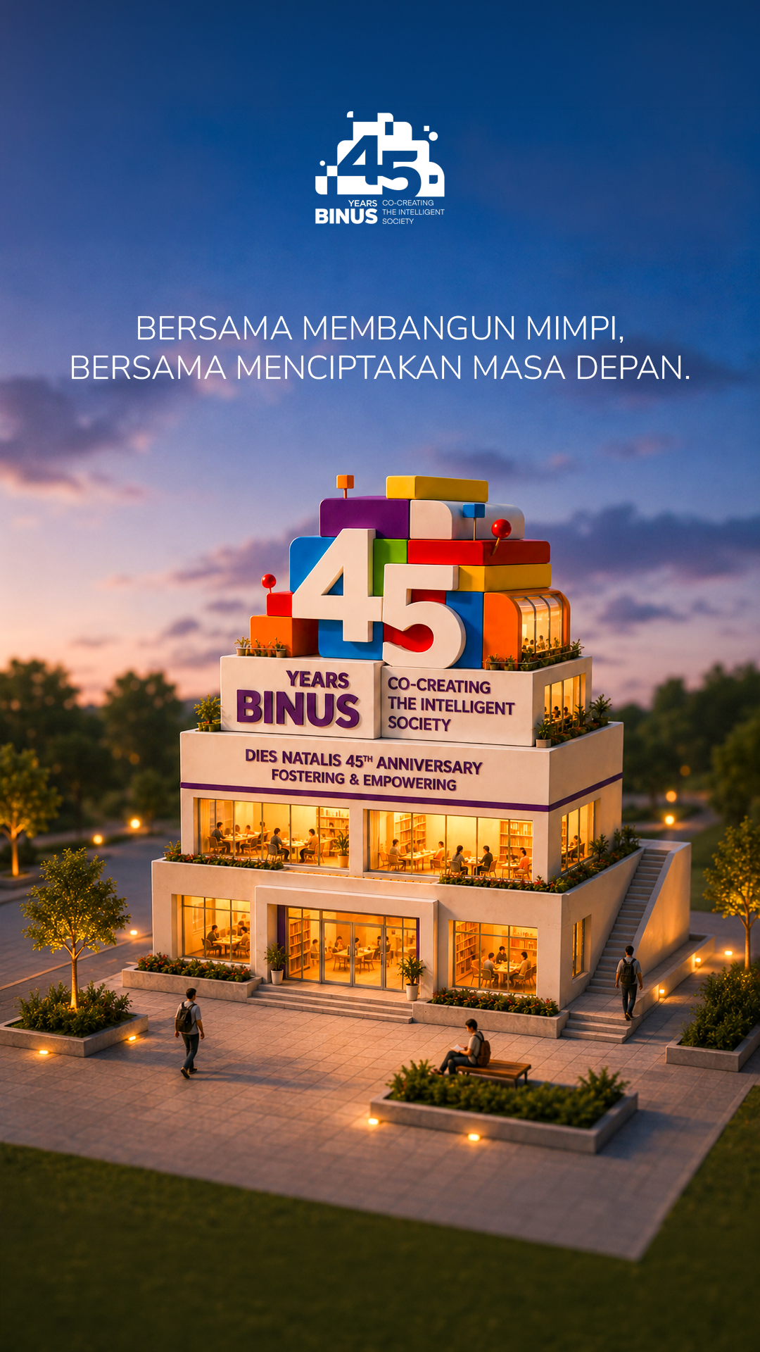 Building Cake BINUS 45