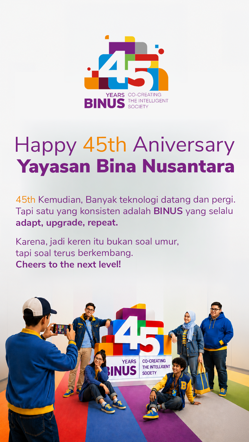 Selamat 45 BINUS