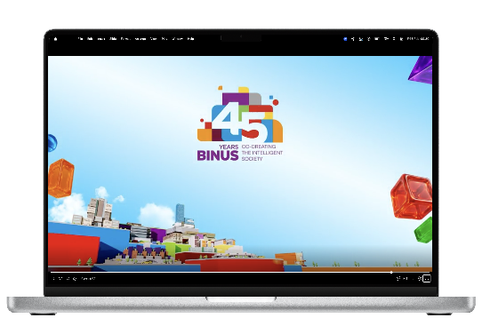 BINUS 45 LOGO BUMPER